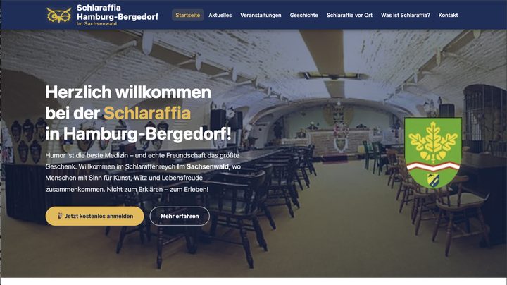 Startseite der Uhunetz-Seite Hamburg-Bergedorf