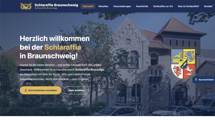 Startseite der Uhunetz-Seite Braunschweig